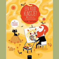 Boekomslag Een koud kunstje? 25 mysteries uit de kunstgeschiedenis - Ana Gallo en Victor Escandell. Ⓒ Uitgeverij Clavis, 2022.